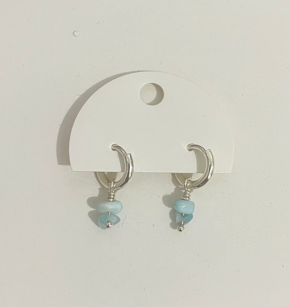 Larimar Stacker Hoops