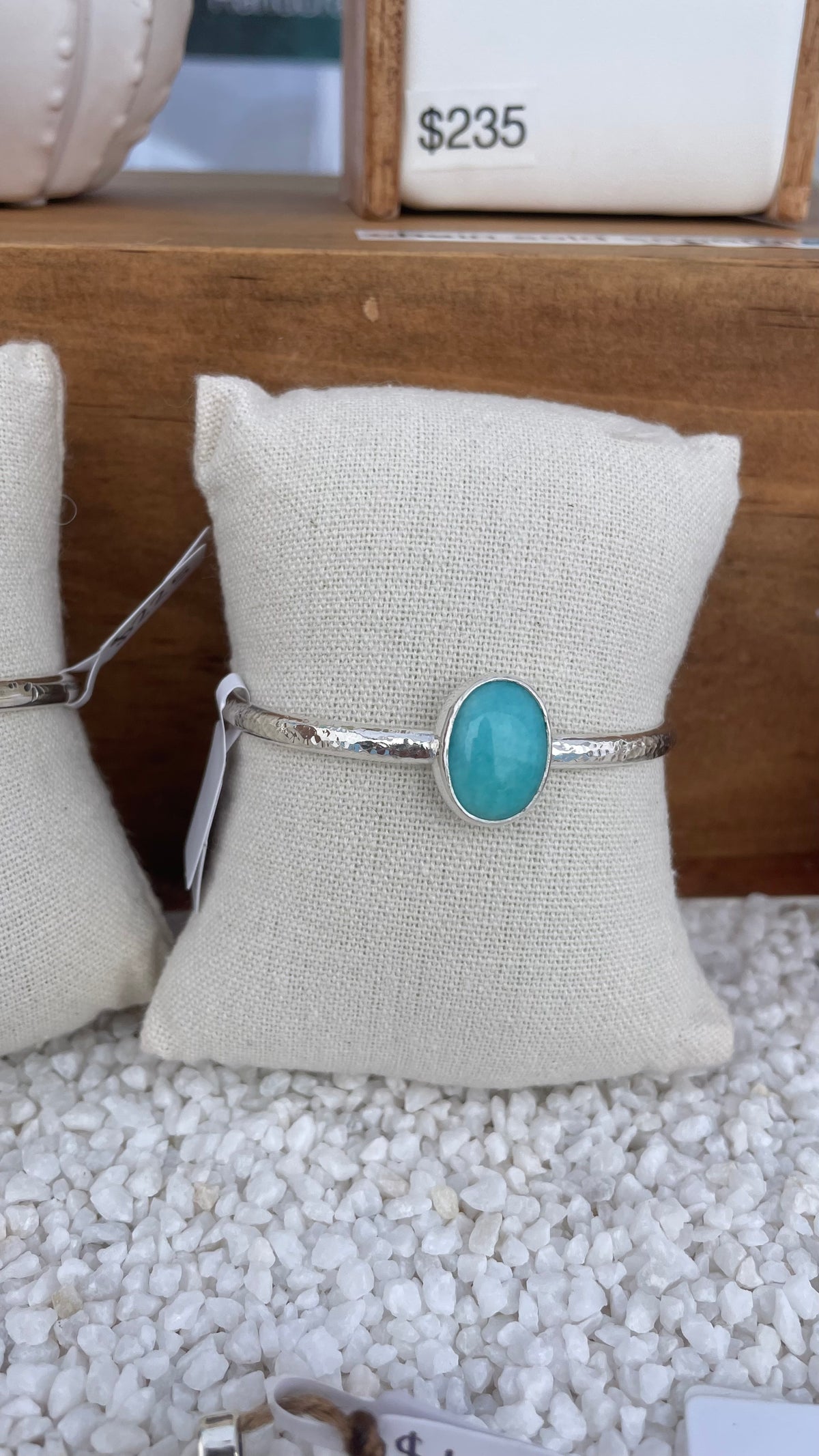 Hammered Amazonite Cuff