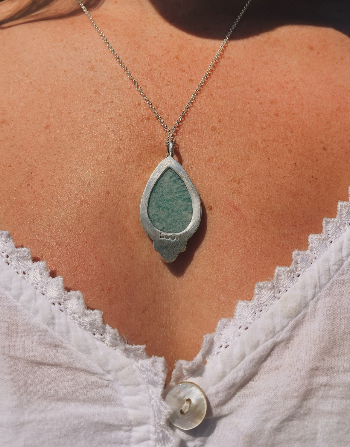 Sol Amazonite Pendant