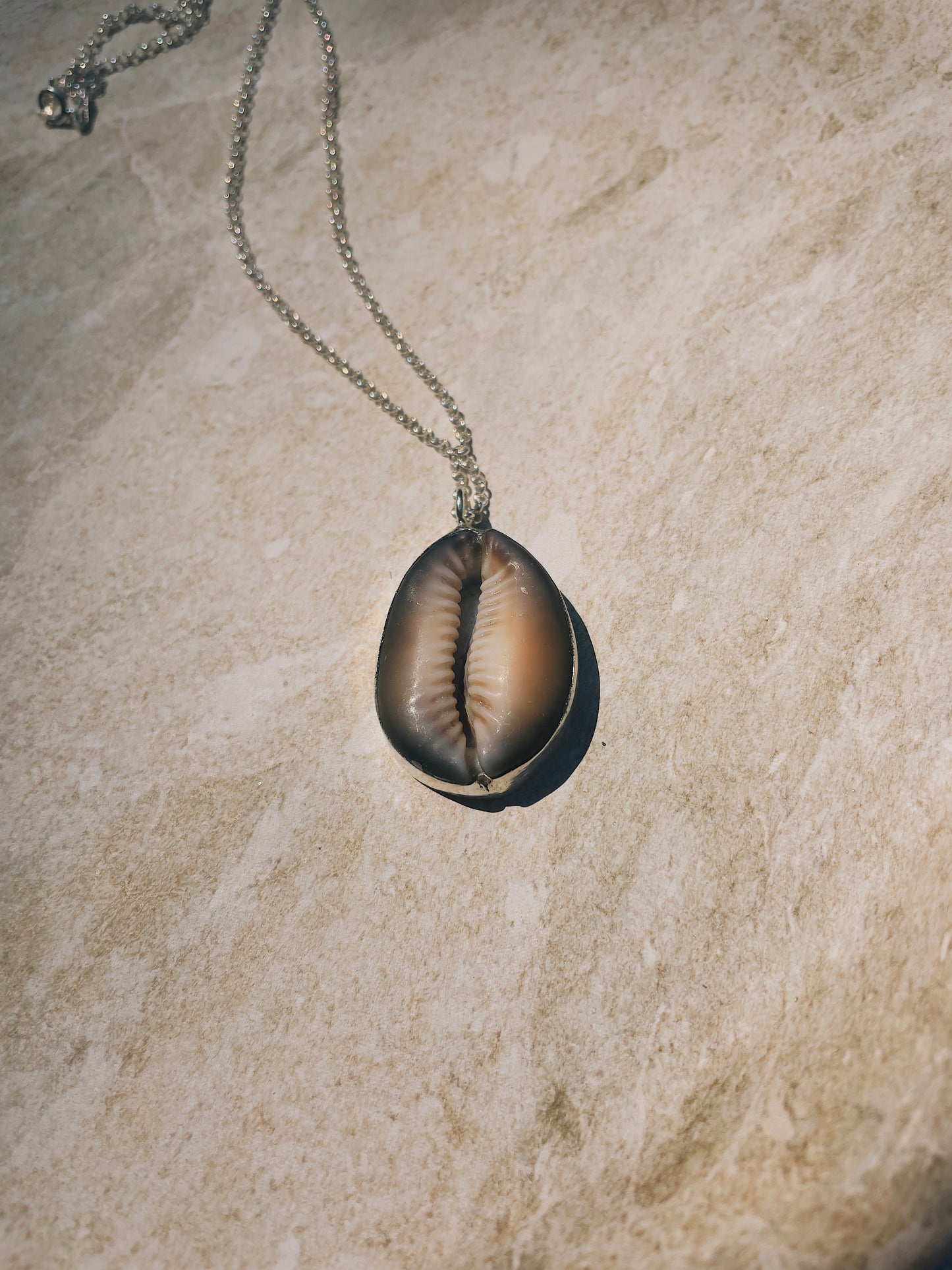 Sol Brown Cowrie Pendant