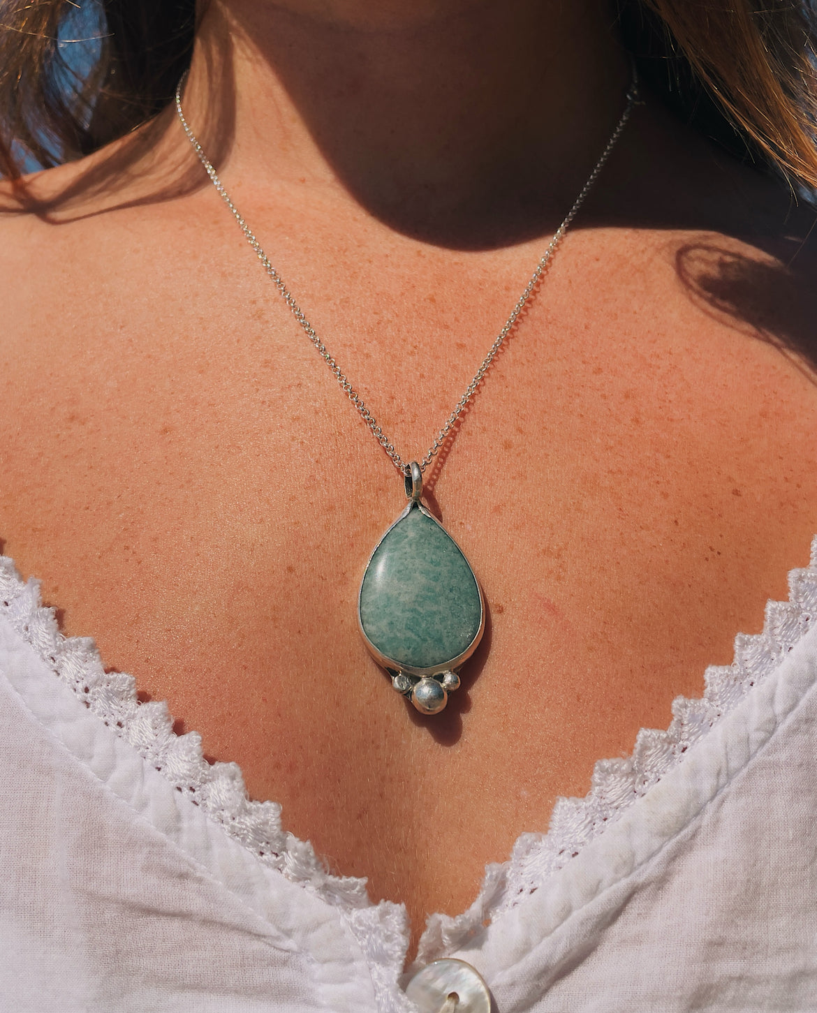 Sol Amazonite Pendant