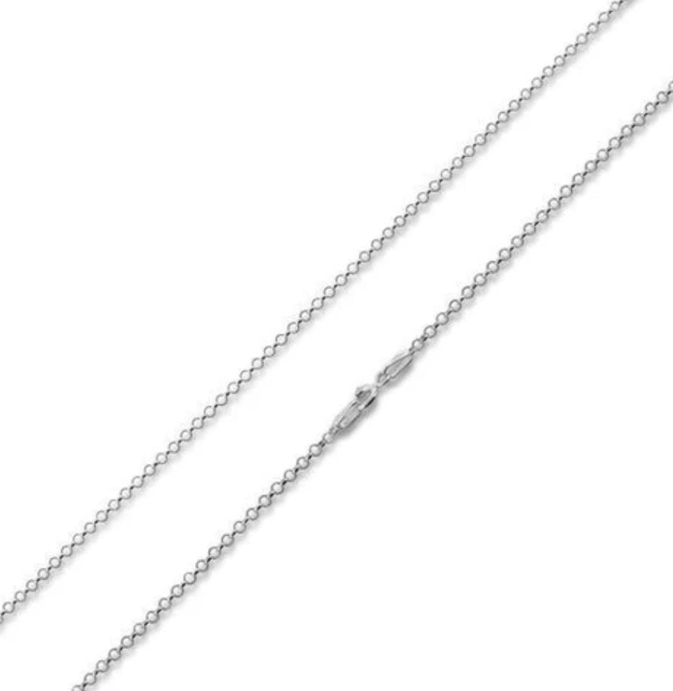 Sterling Silver Rollo Chain - 2.0mm x 20 Inches (50.8cm)