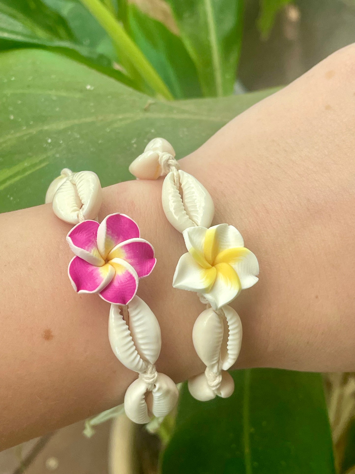 Pink Hibiscus Bracelet