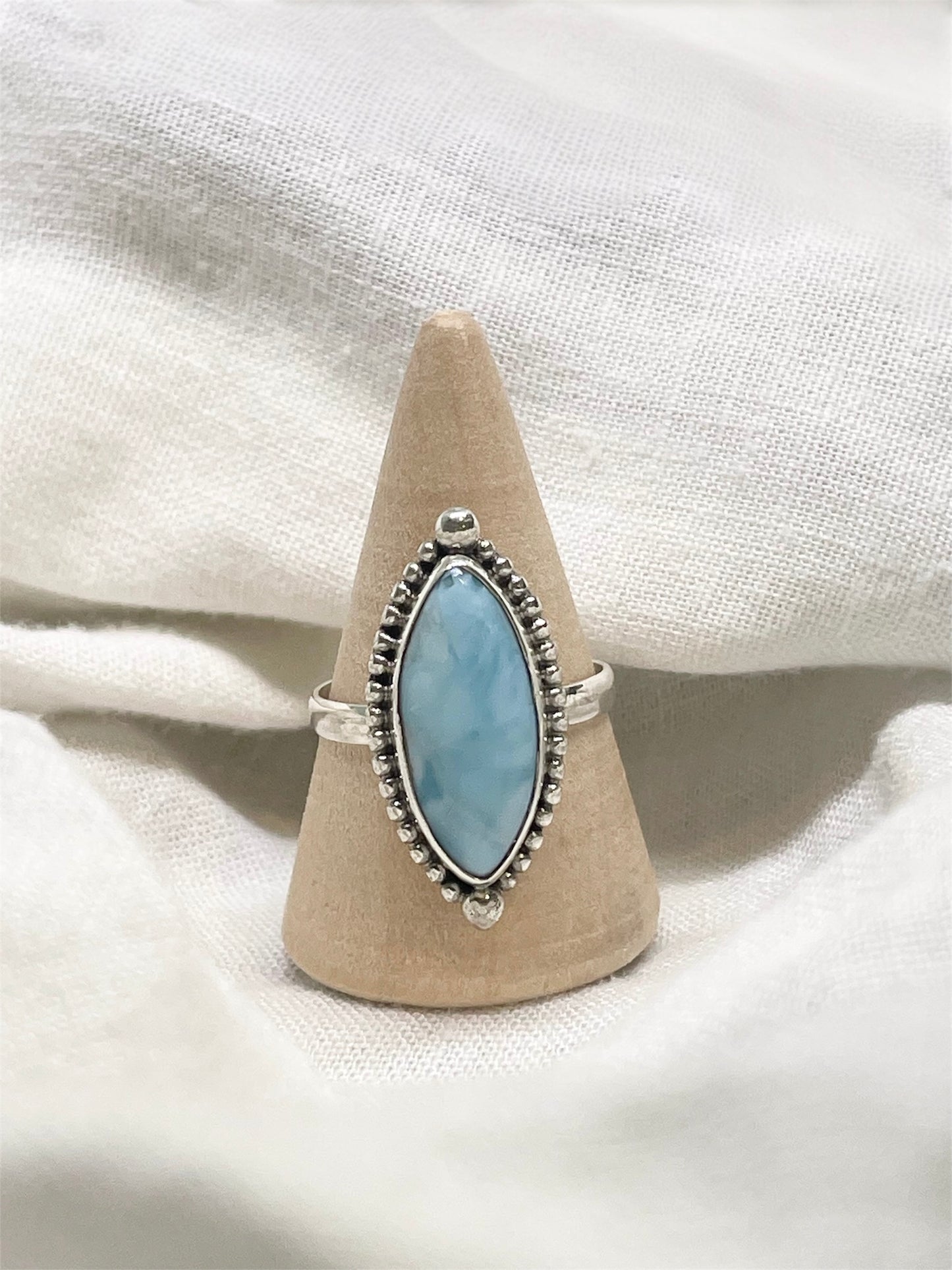 Oval Larimar Ring