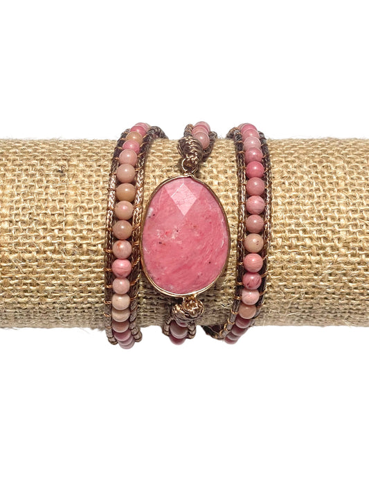 Rhodonite Crystal Small Wrap