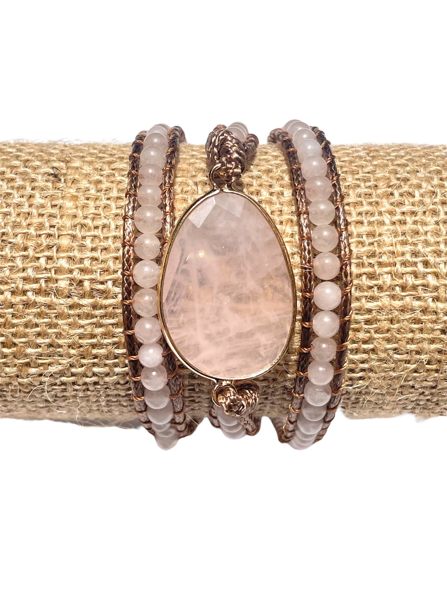 Rose Quartz Crystal Small Wrap