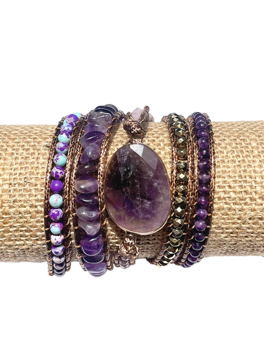 Amethyst Crystal Large Wrap