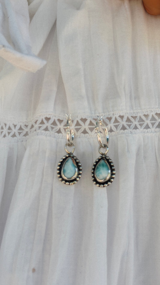 Larimar Tide Earrings